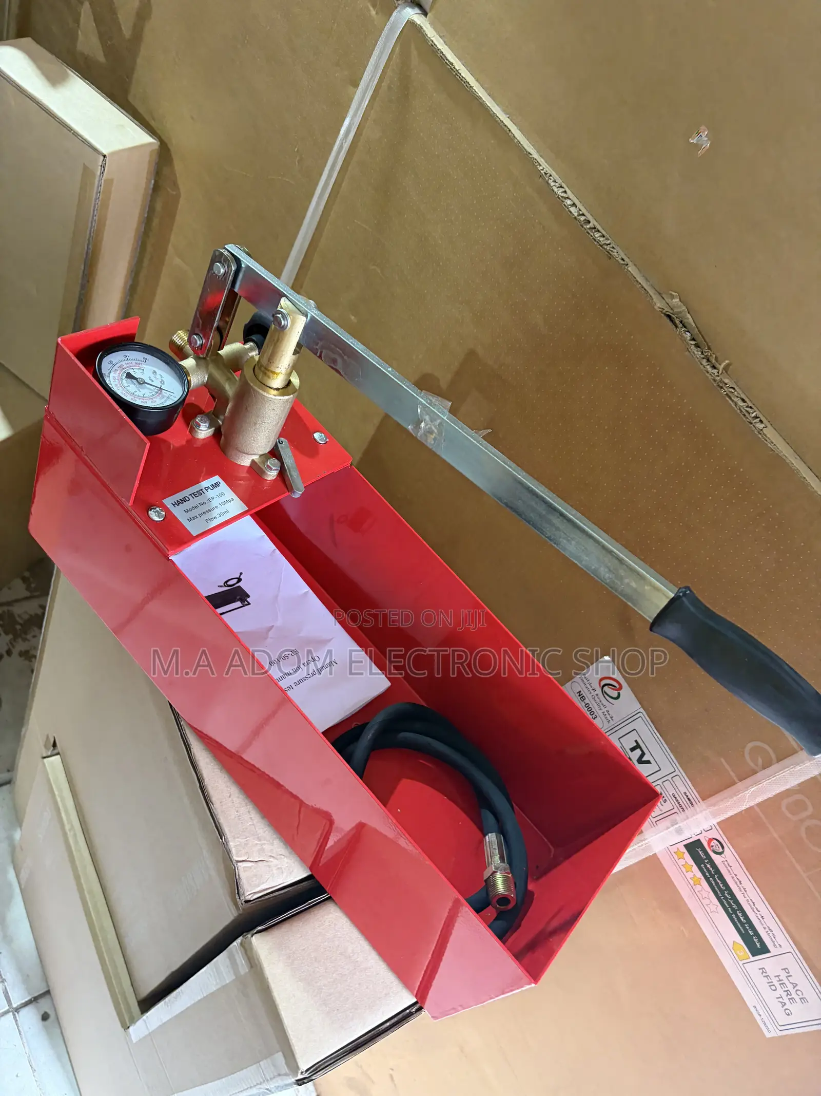 Heavy Duty Hand Test Pump With Maximum Pressure 10 Mpa