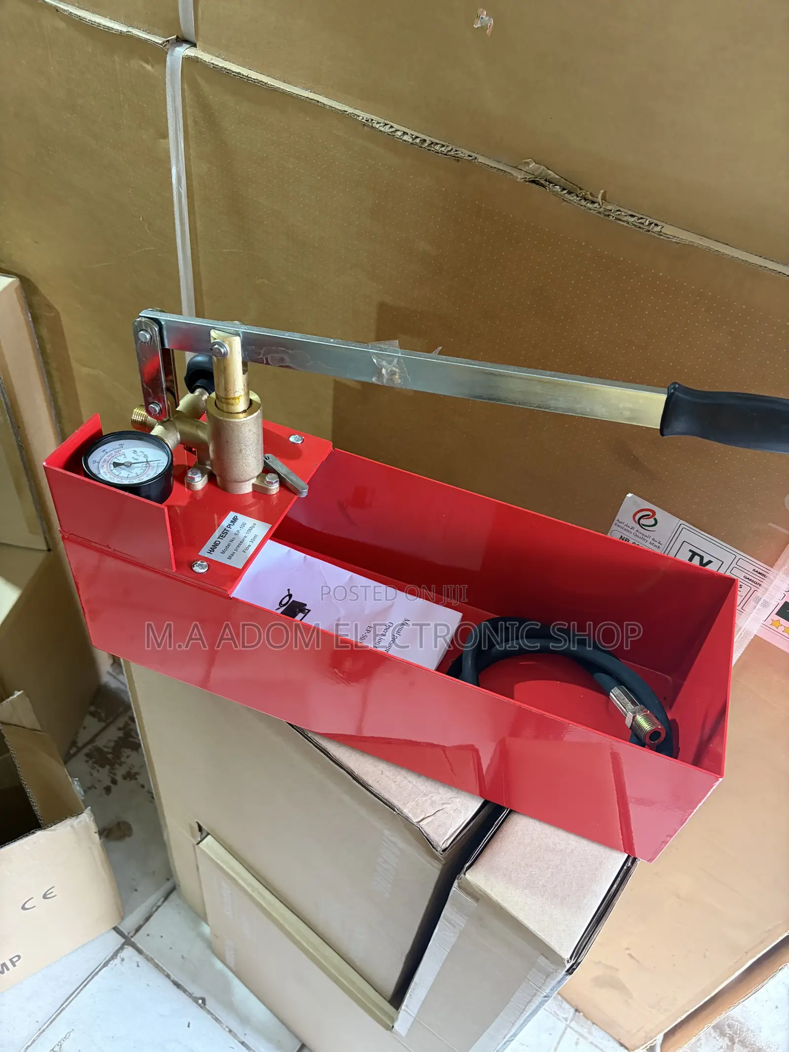 Heavy Duty Hand Test Pump With Maximum Pressure 10 Mpa