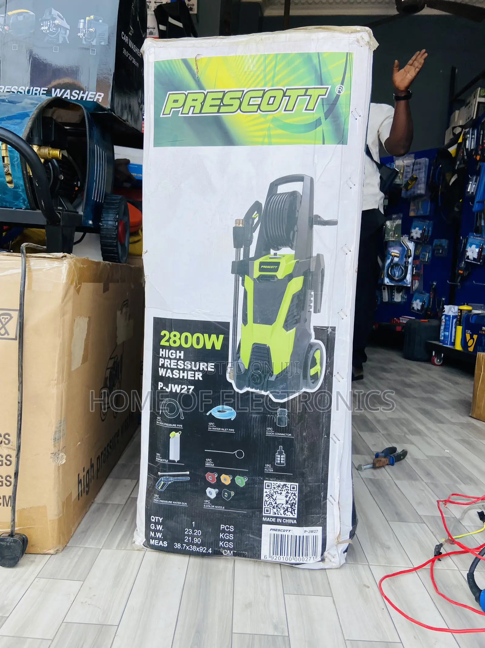 Easy to Use Prescott 2800 Watts High Pressure Car Wash Machine