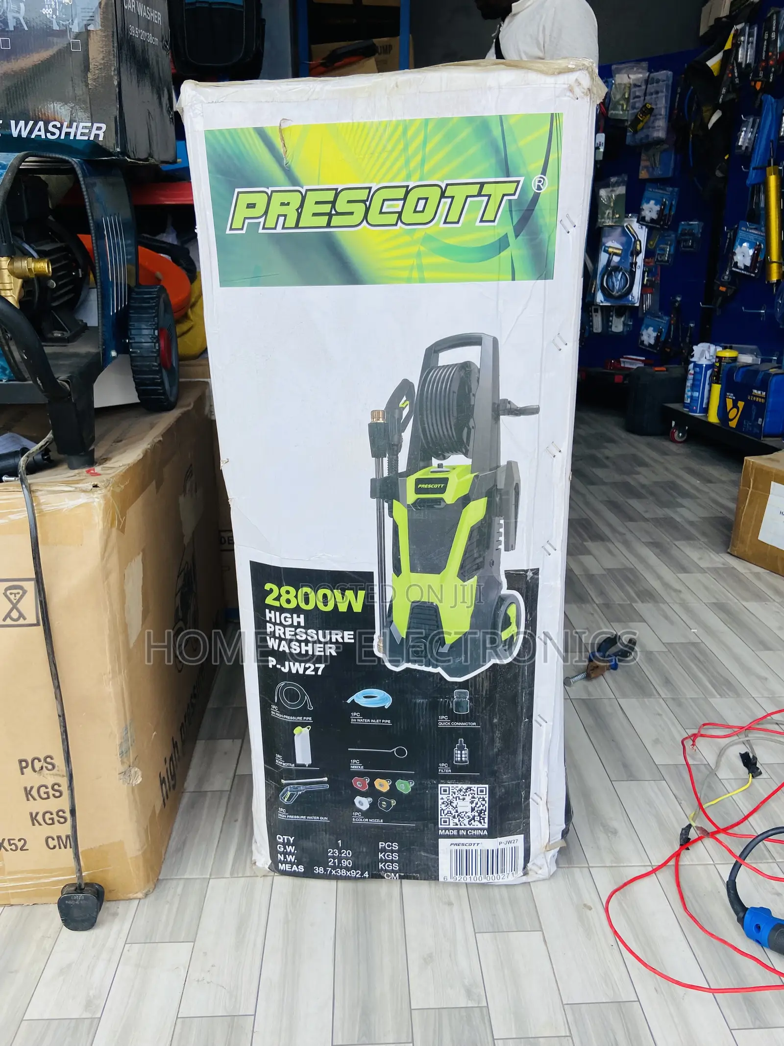Easy to Use Prescott 2800 Watts High Pressure Car Wash Machine