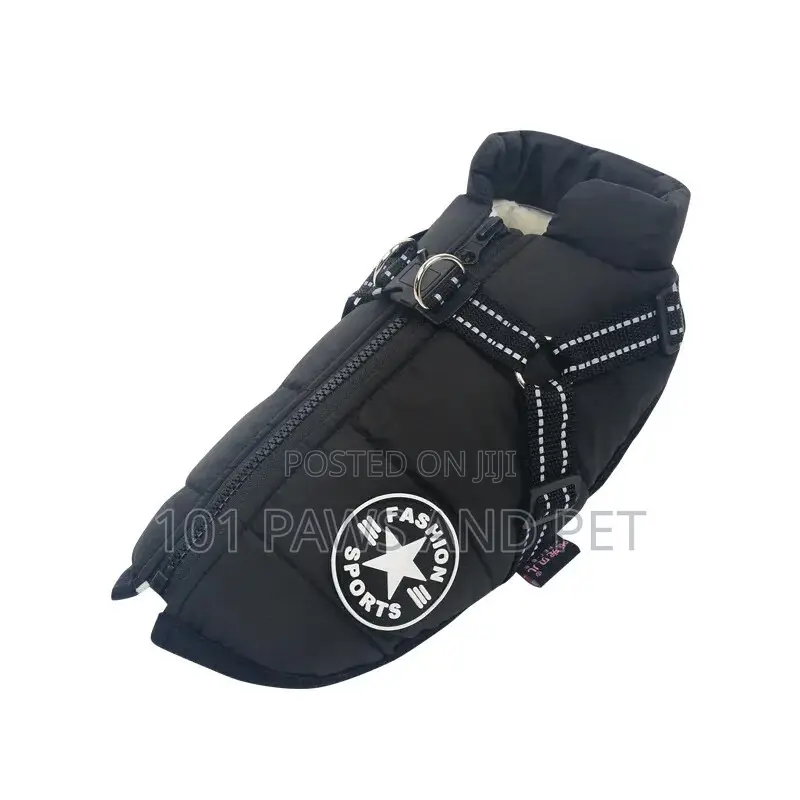 Dog Jacket W Harness,Cotton Warm Pet Coat