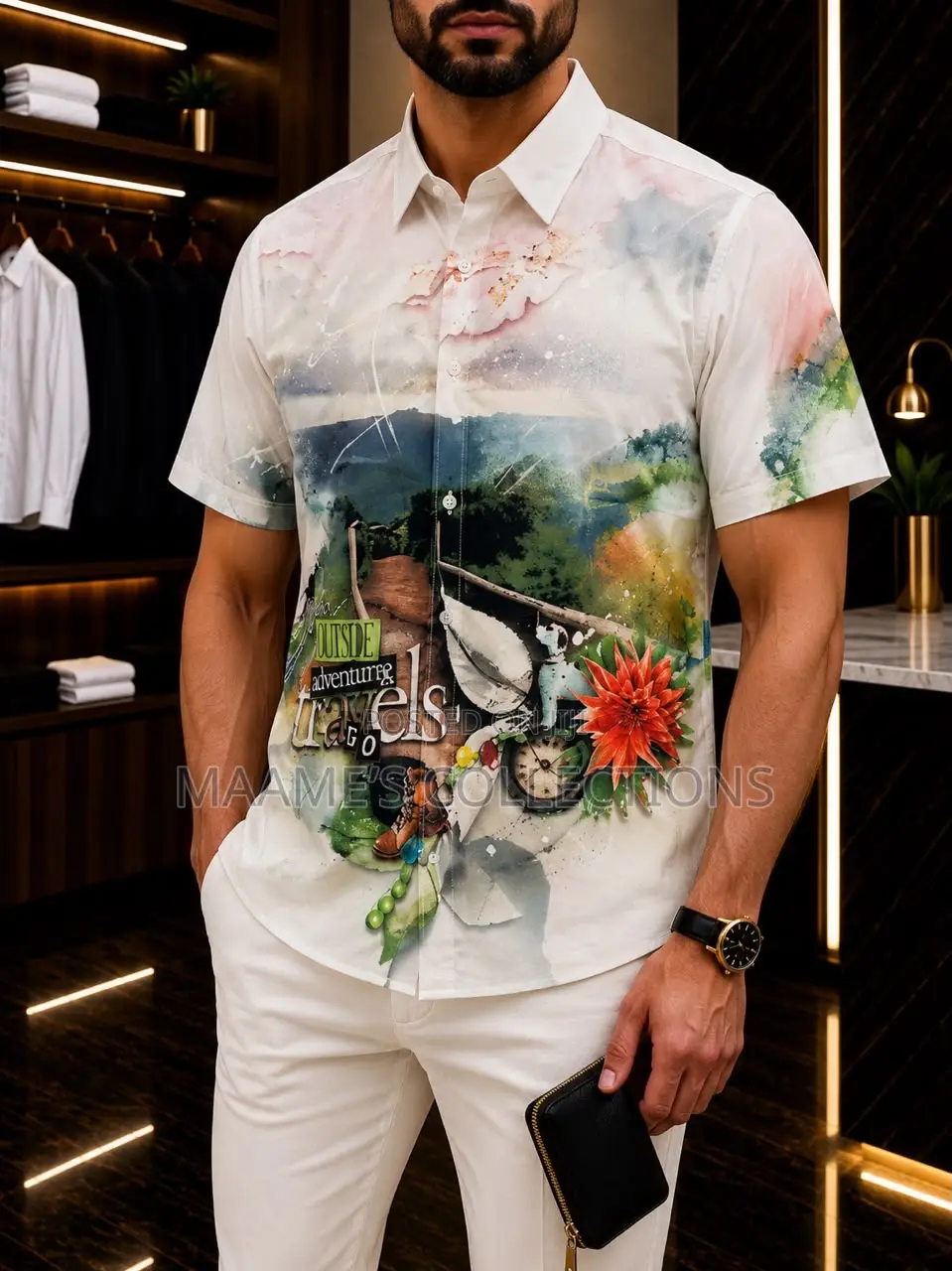 Men’s Premium Printed Short Sleeve Shirts | Assorted Designs