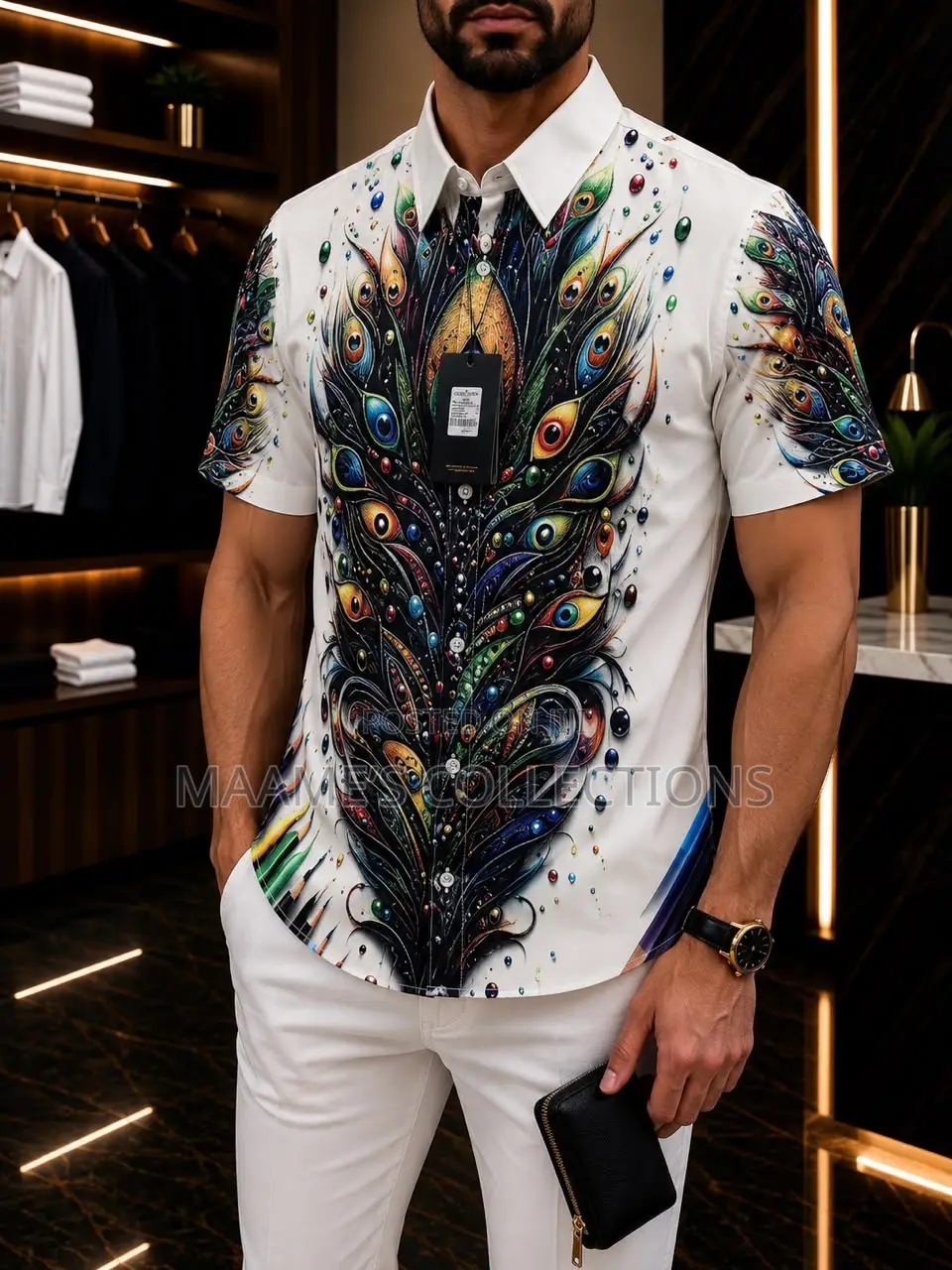 Men’s Designer Print Short Sleeve Shirts