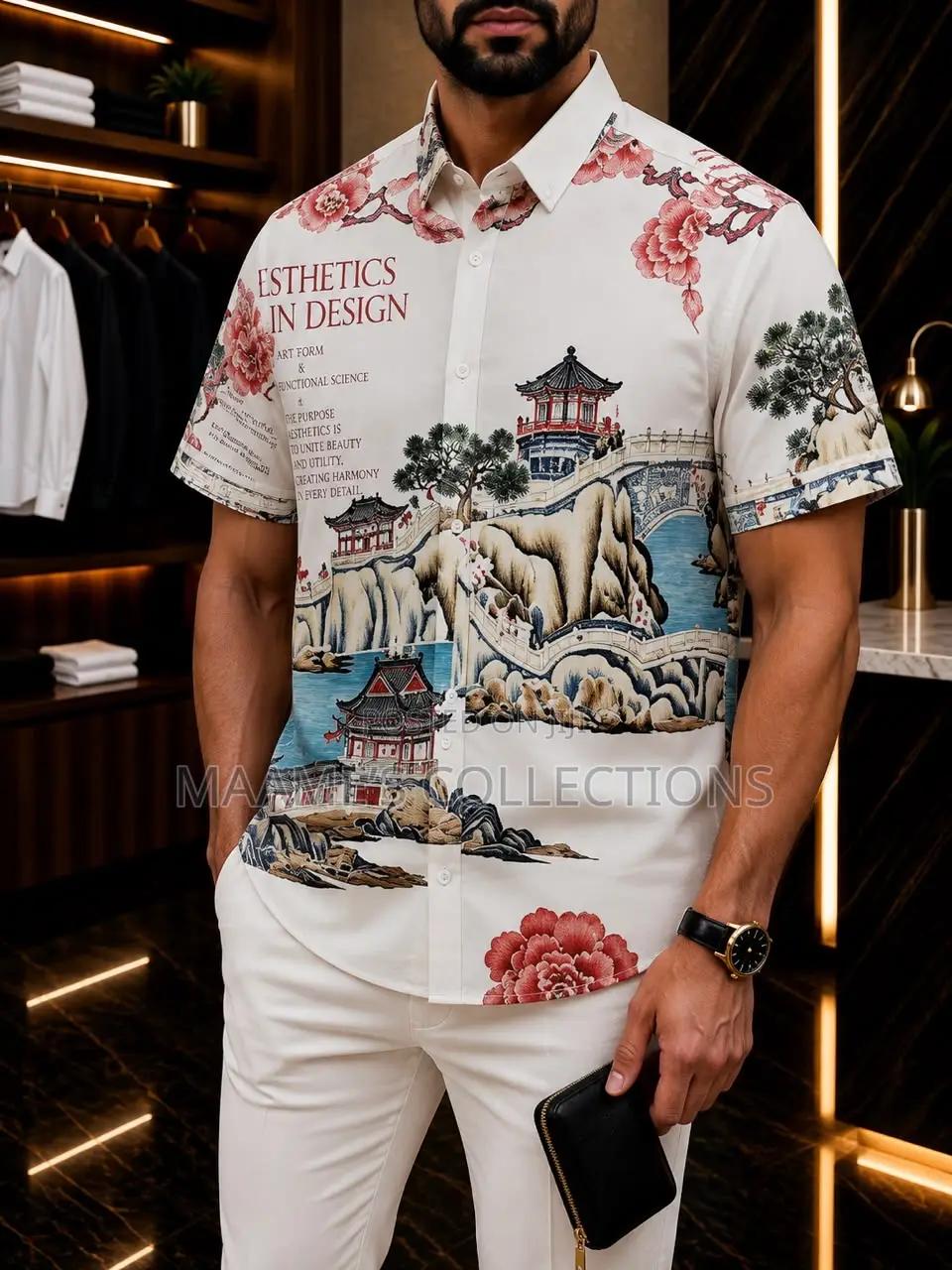 Men’s Designer Print Short Sleeve Shirts