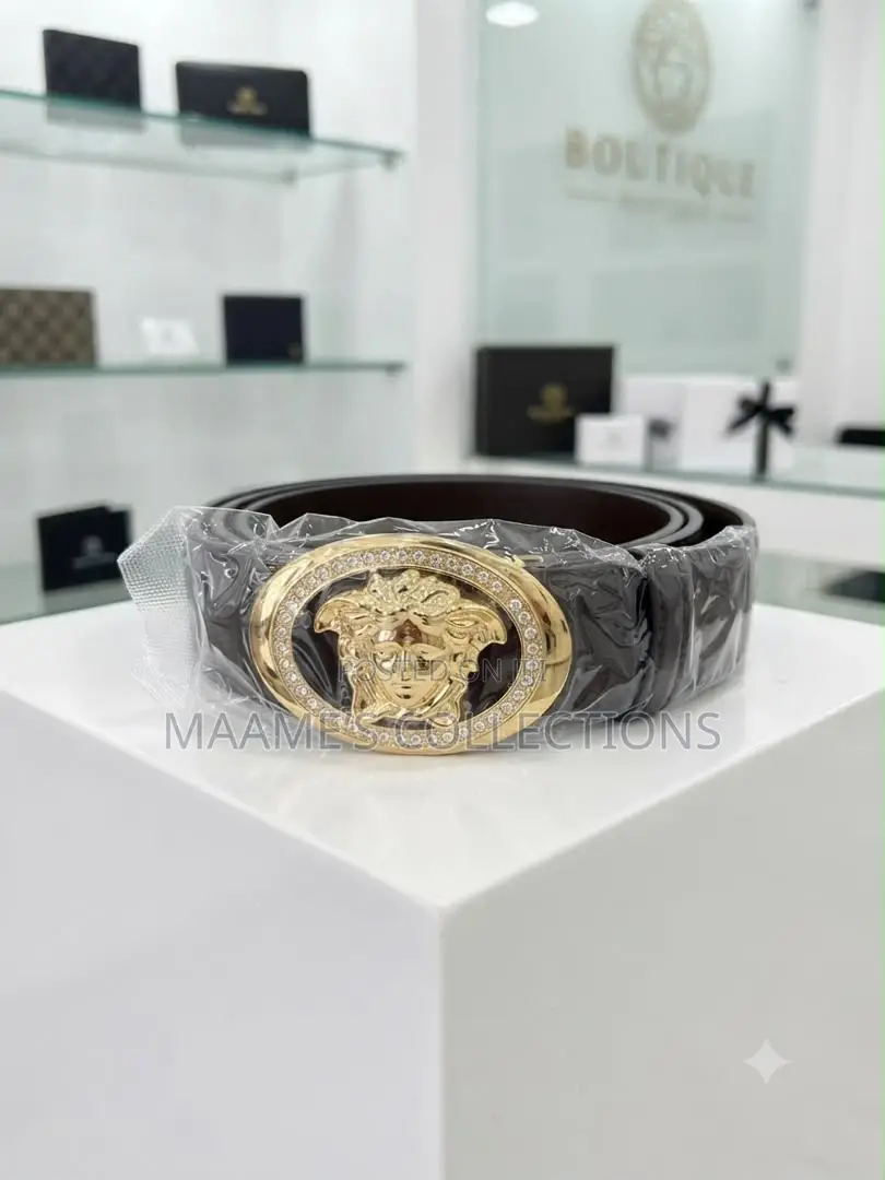 Premium Designer Buckle Leather Belts – Unisex