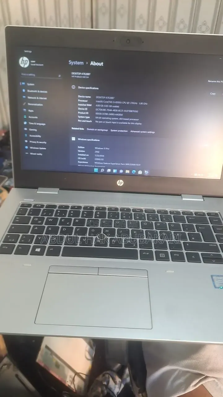 Laptop HP 650 G4 4GB Intel Core i5 SSD 128GB