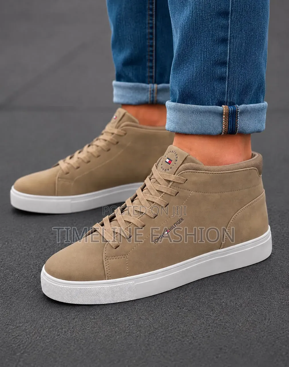 Tommy Hilfiger Beige Colour Men's Ankle Boots