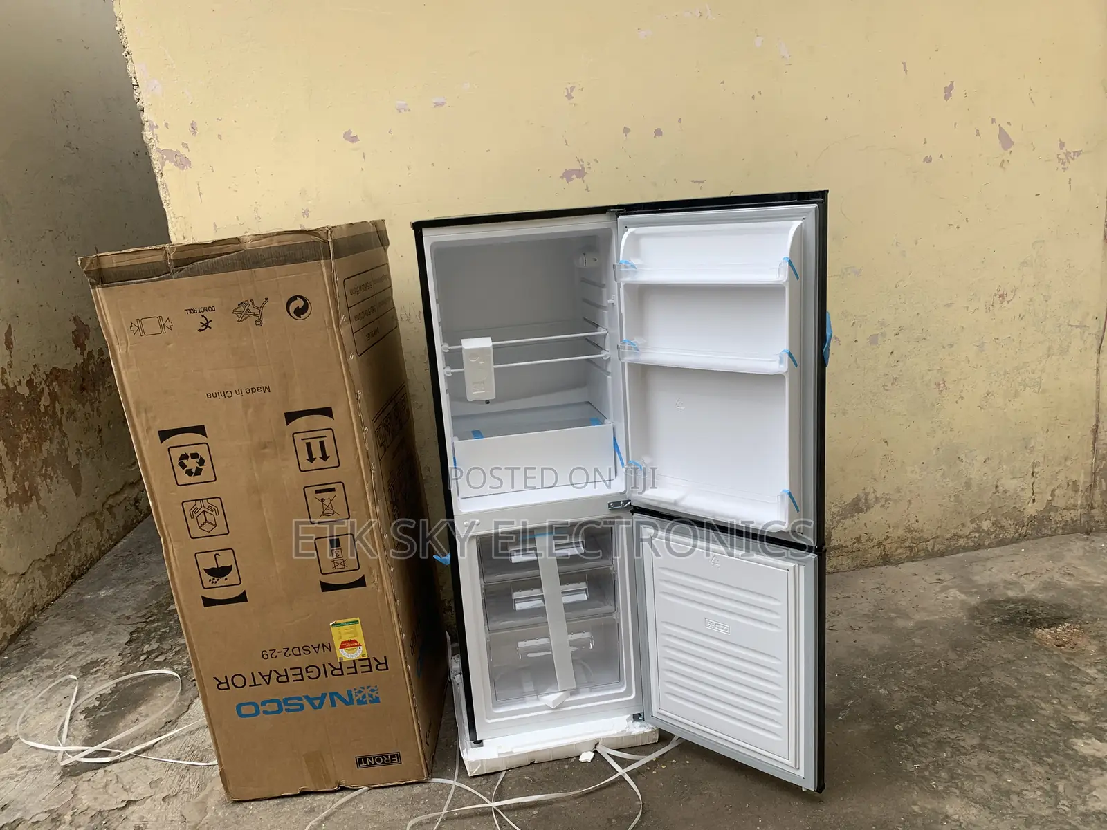 Quality Nasco 207 Liters Double Door Fridge