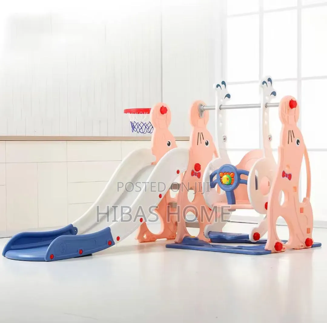 3in1 Swing and Slide With Music Basket Ball