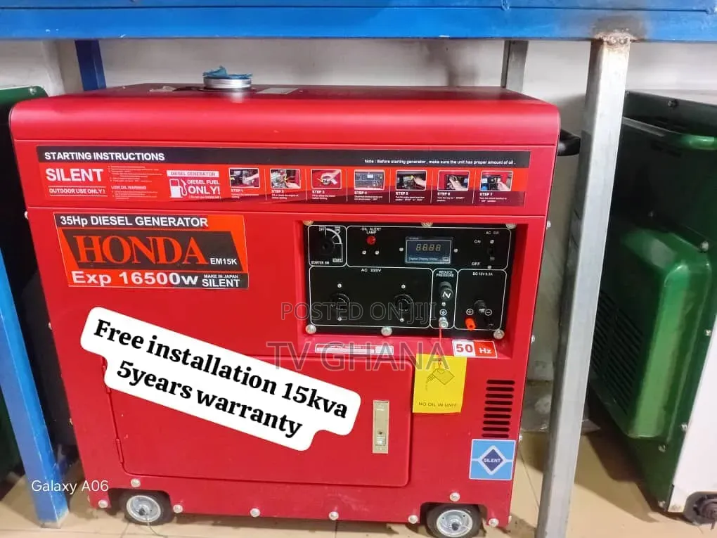 Honda 15kVA Silent Diesel Generator – Brand New15kva 16500watt