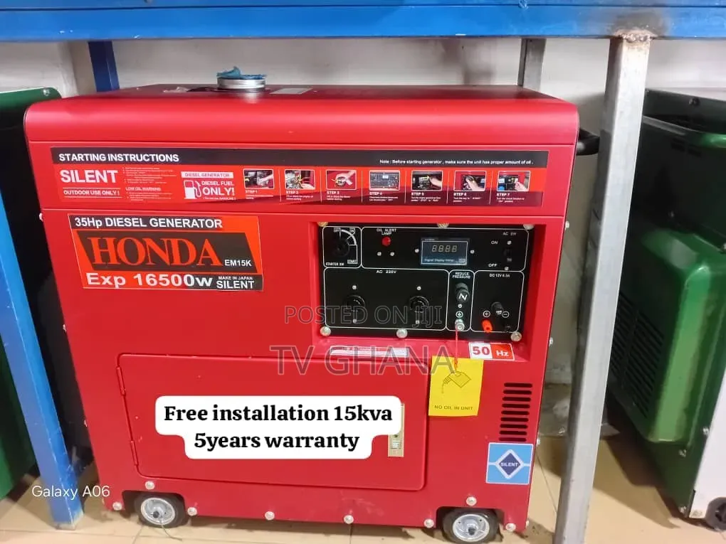 Honda 15kVA Fuel-Saving Diesel Generator – Powerful Dependable15kva