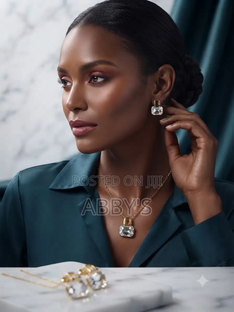 Radiant Emerald 3pcs Jewelry Set