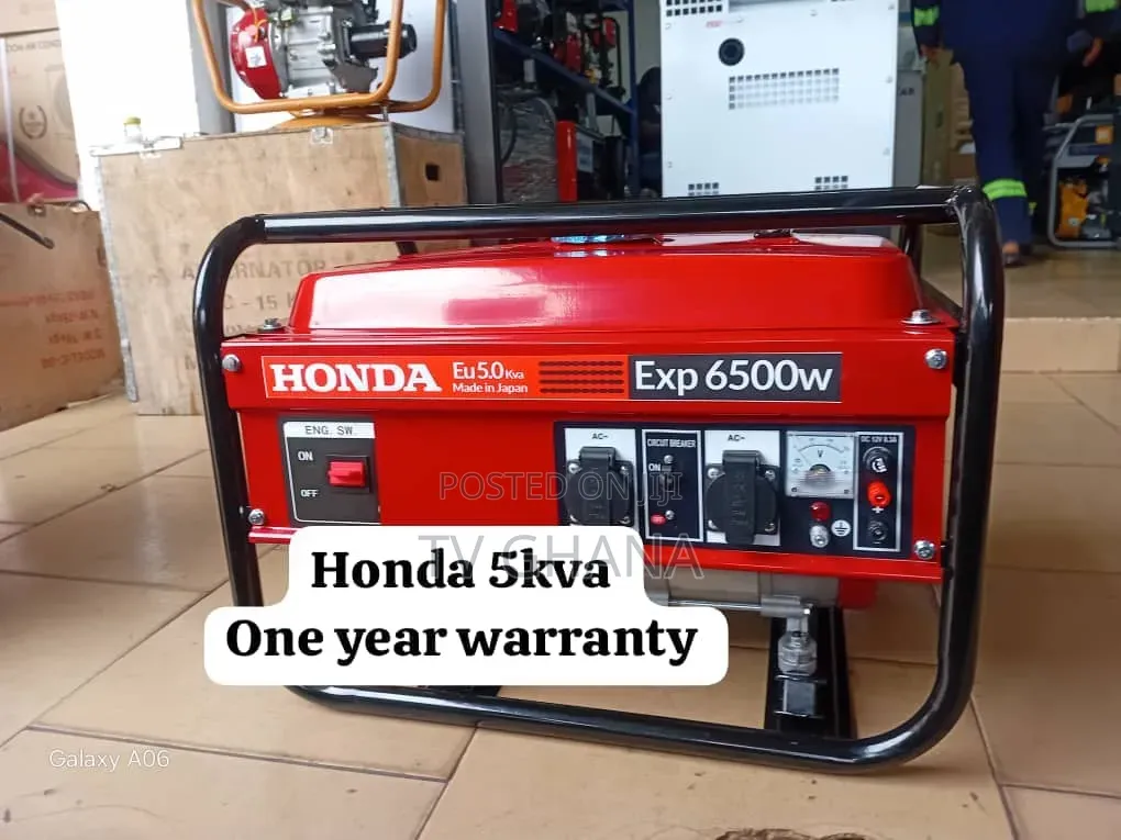 Honda 6500W Power Generator – Trusted Honda Performance5kva