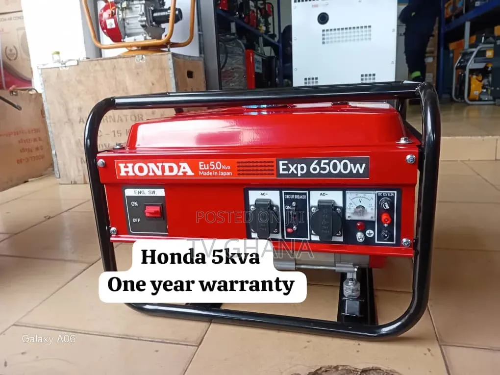 Honda 6500W Power Generator – Trusted Honda Performance5kva