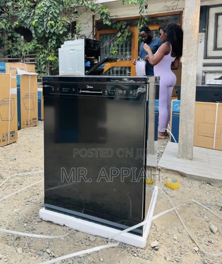 Purchase Unique Midea WQP14-W7703(B) Electric Dishwasher,Black 