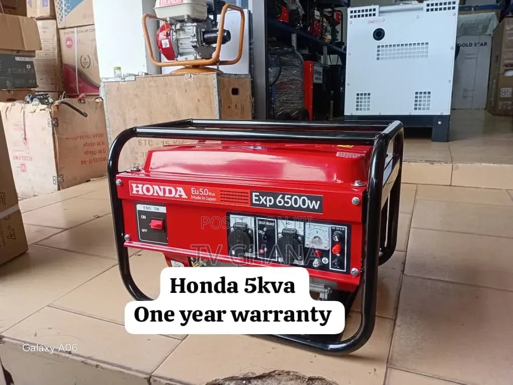 Honda 6.5kW Petrol Genset – Silent Durable Performance5kva