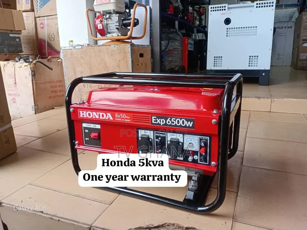 Honda 6.5kW Petrol Genset – Silent Durable Performance5kva