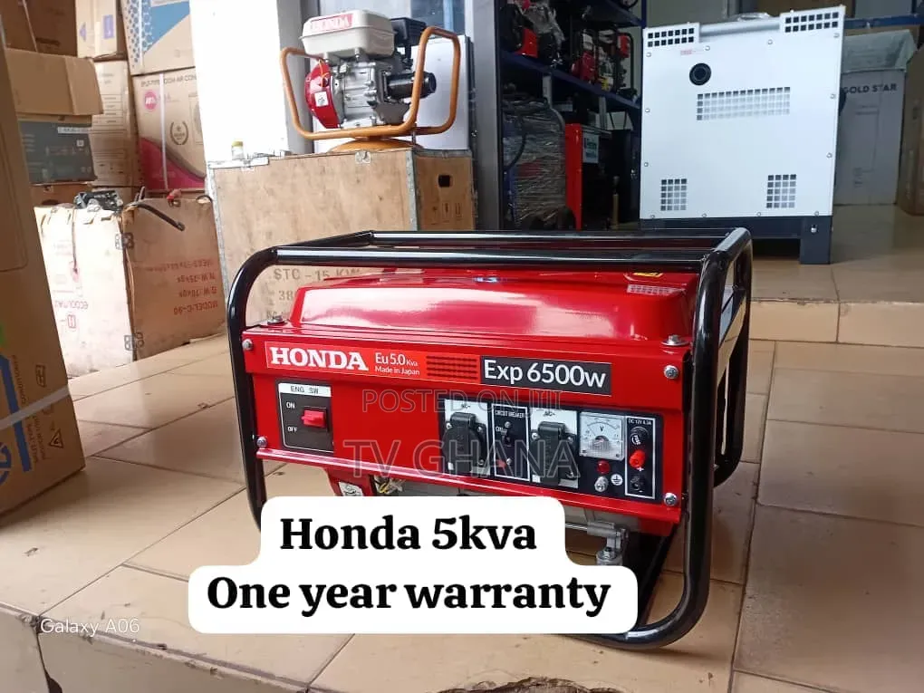 Honda 6500W Generator – Reliable Backup Power for Every Need5kva
