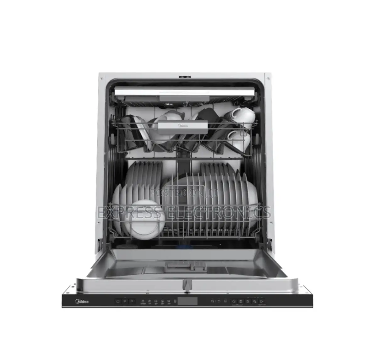 Shop the New Midea Dishwasher Built-in 14 Plates Black Wqp14-W7703l(b)