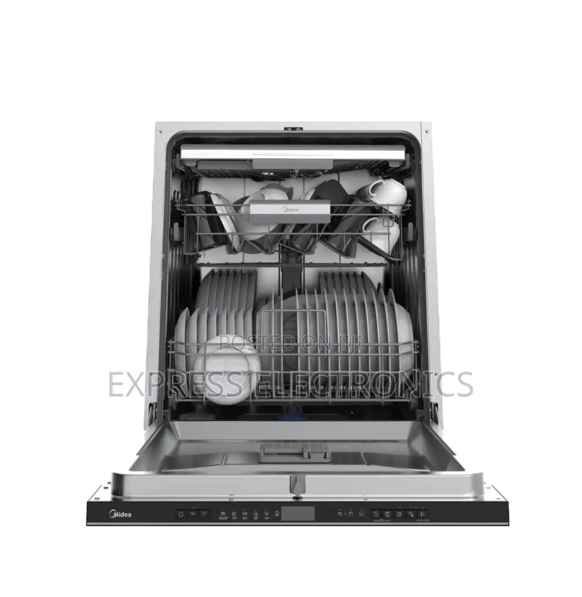 Ultra Modern Midea Dishwasher Built-in 14 Plates Black Wqp14-W7703l(b)