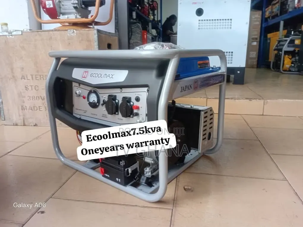 Ecoolmax 7.5kVA Key Start Petrol Generator – Powerful Backup 7.5kva