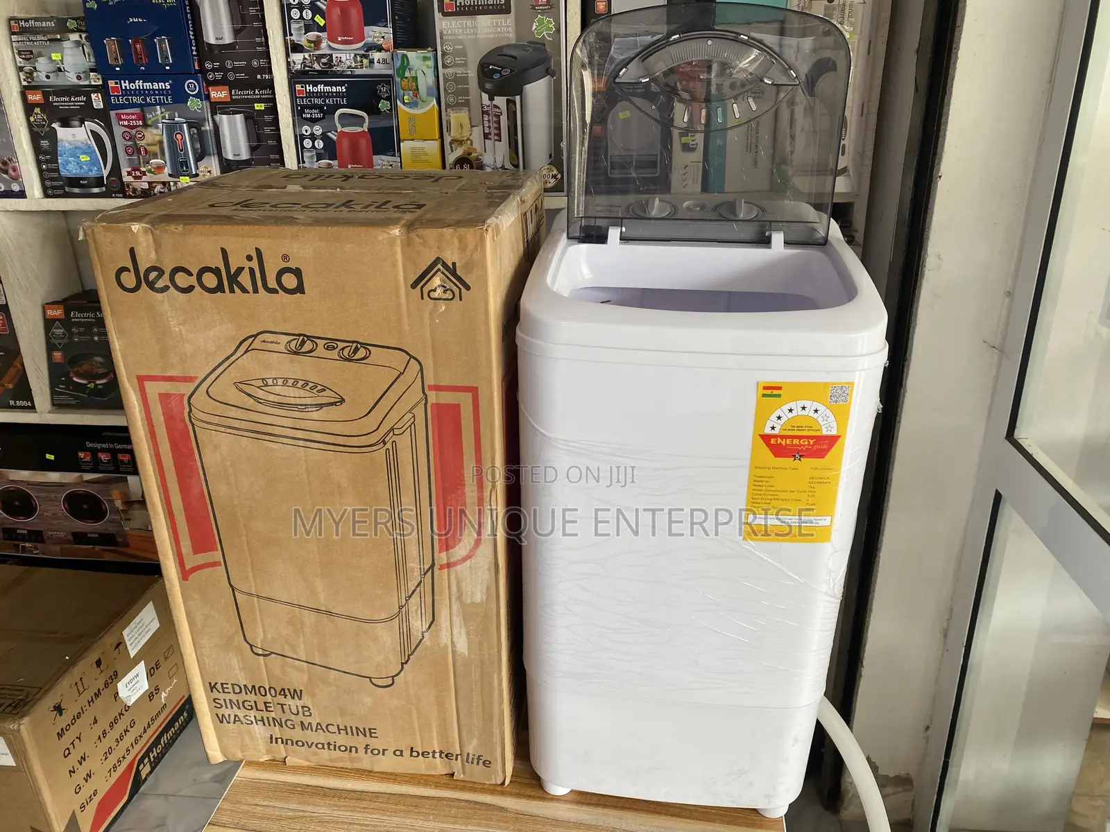 Single Tub Decakila Washing Machine for Hostel and Office (7kg)