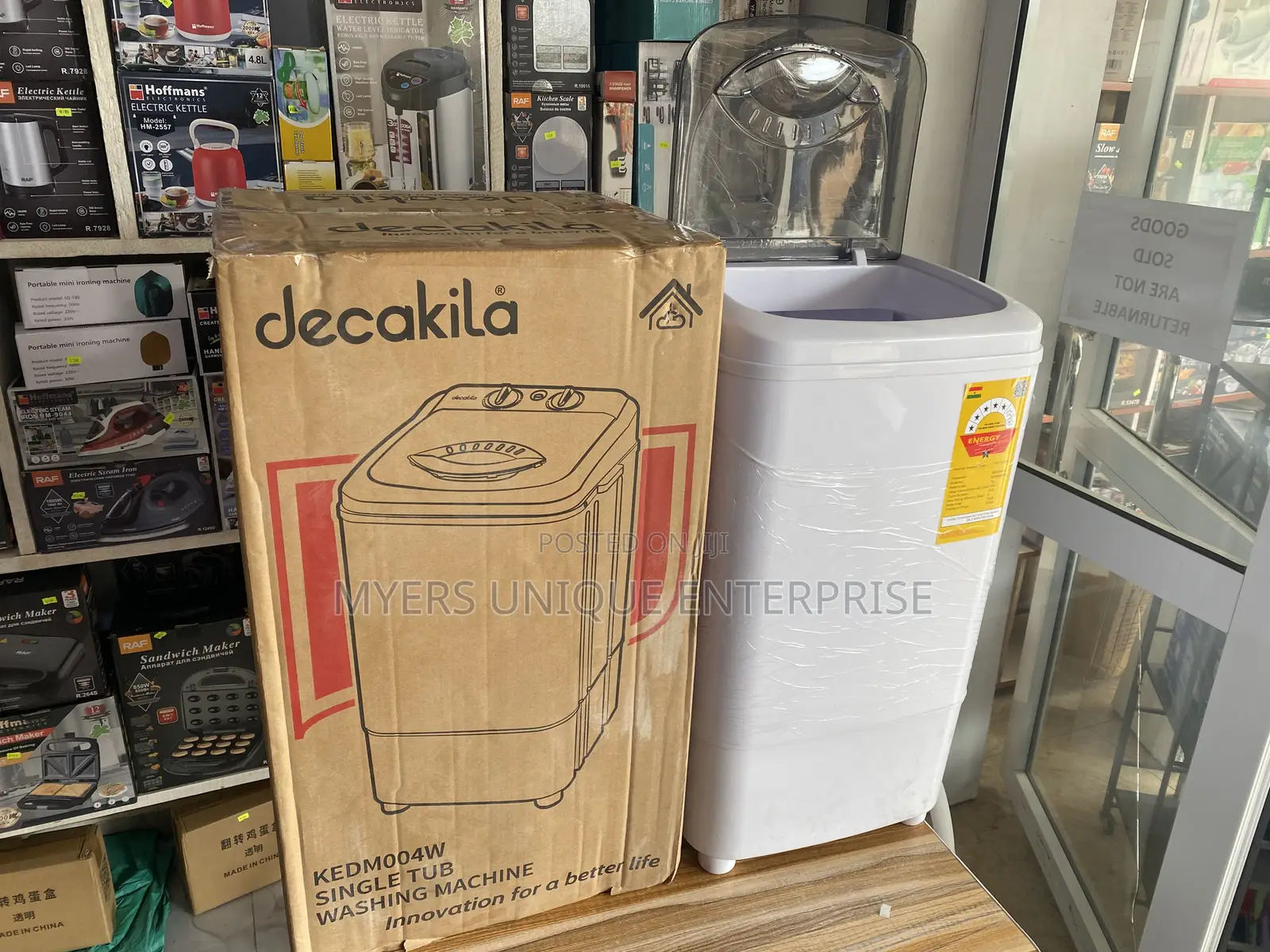 Decakila 7kg Single Tub Washing Machine With Drain Hose