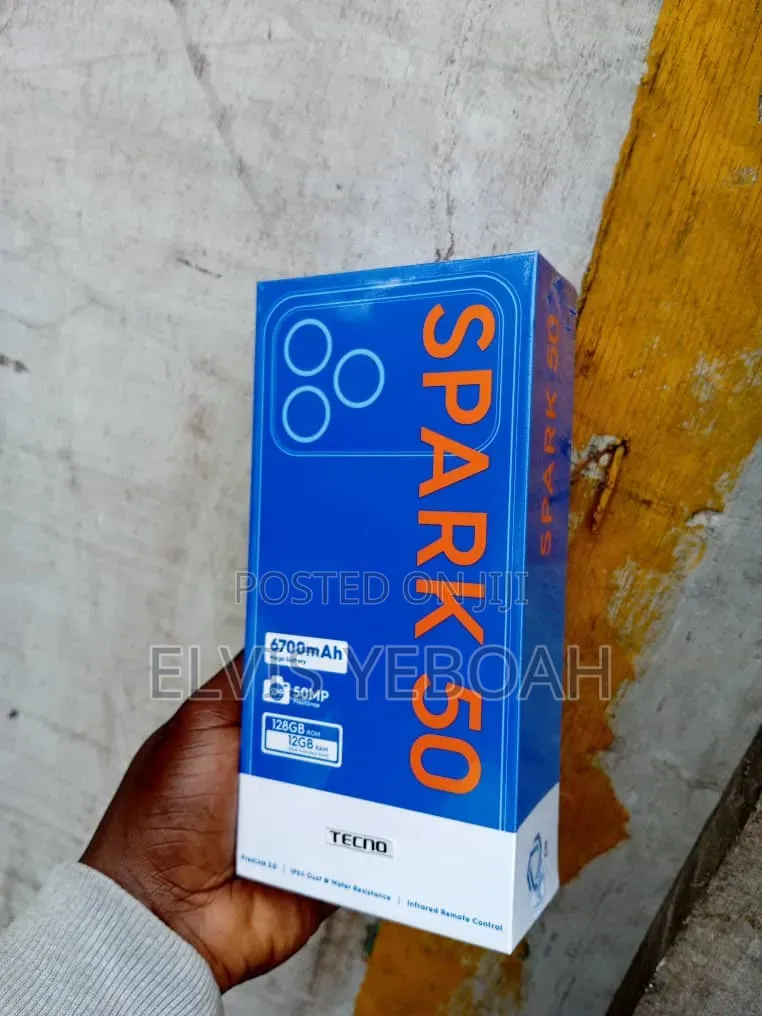 New Tecno Spark 50 128 GB White