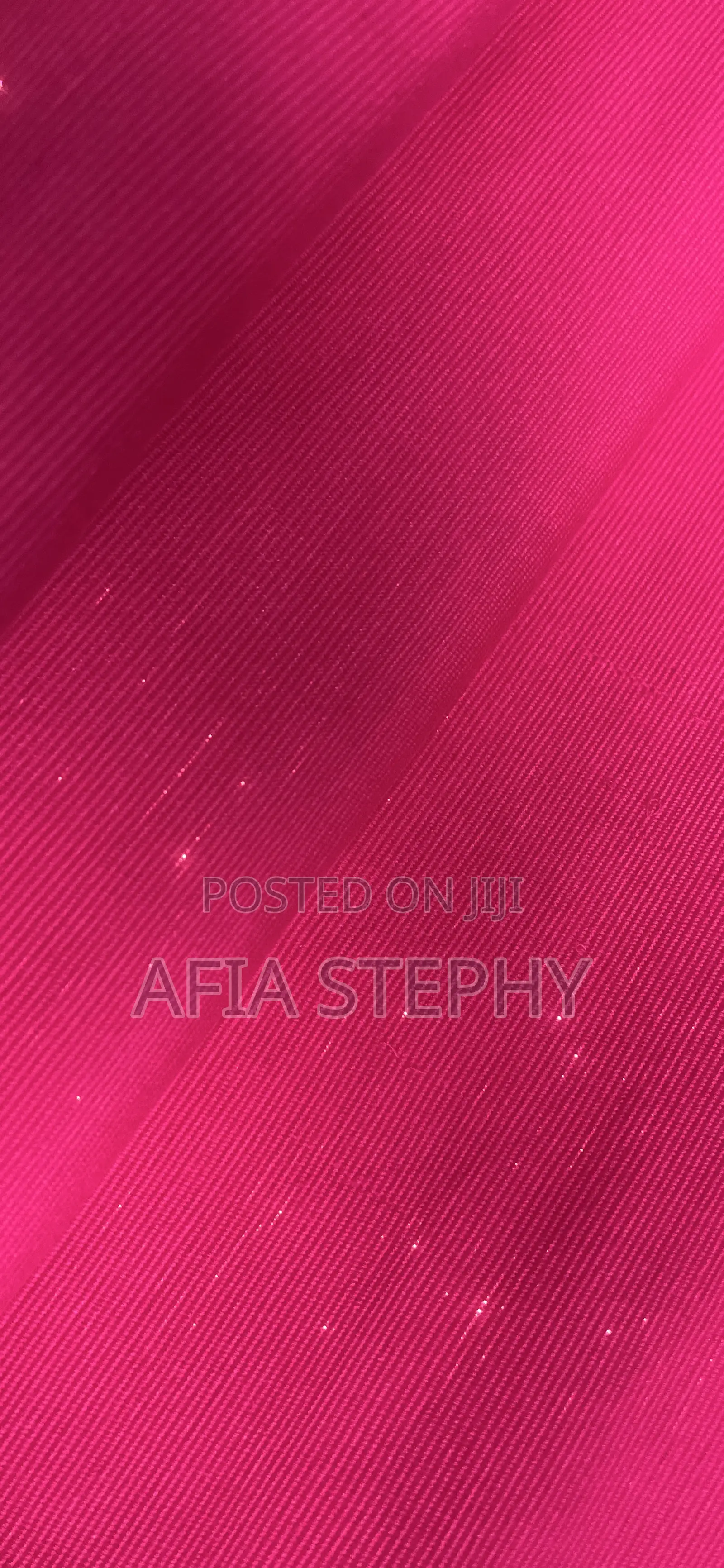 Pink Kente Shimmer Material