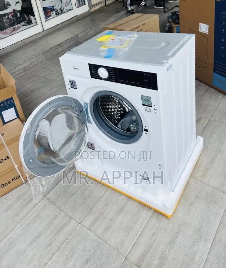 Efficient Midea 8kg Fully Automatic Washing Machine(White).