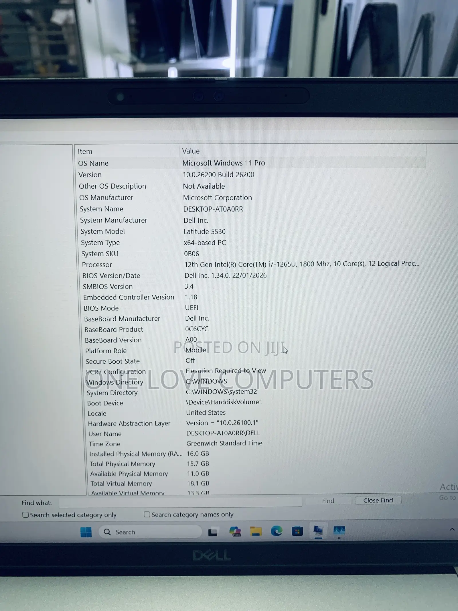 Laptop Dell Latitude 5530 16GB Intel Core i7 SSD 512GB