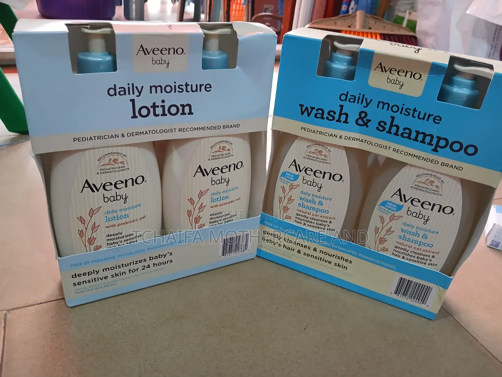 Twin Pack Aveeno Baby Wash and Lotion