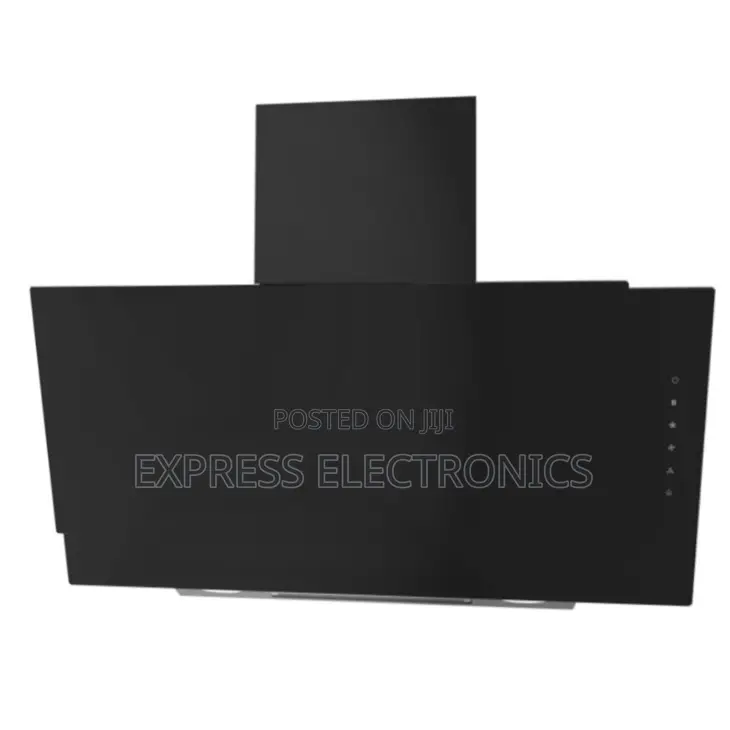 Ultra Midea 90cm Angled Cooker Hood W/ Black Tempered Glass
