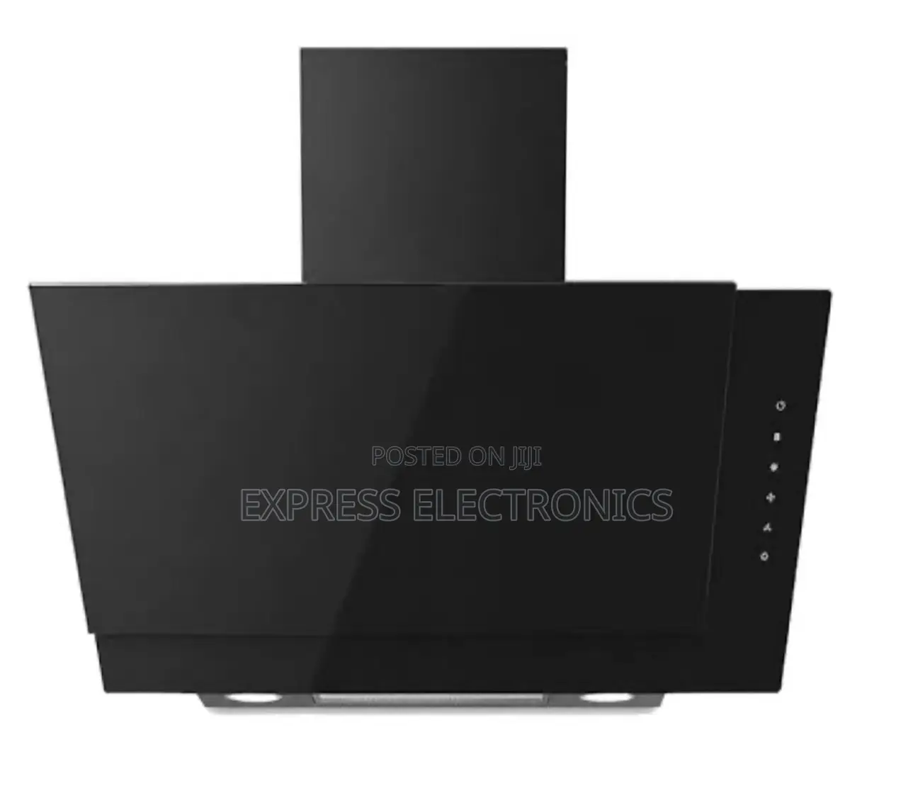 Ultra Midea 90cm Angled Cooker Hood W/ Black Tempered Glass
