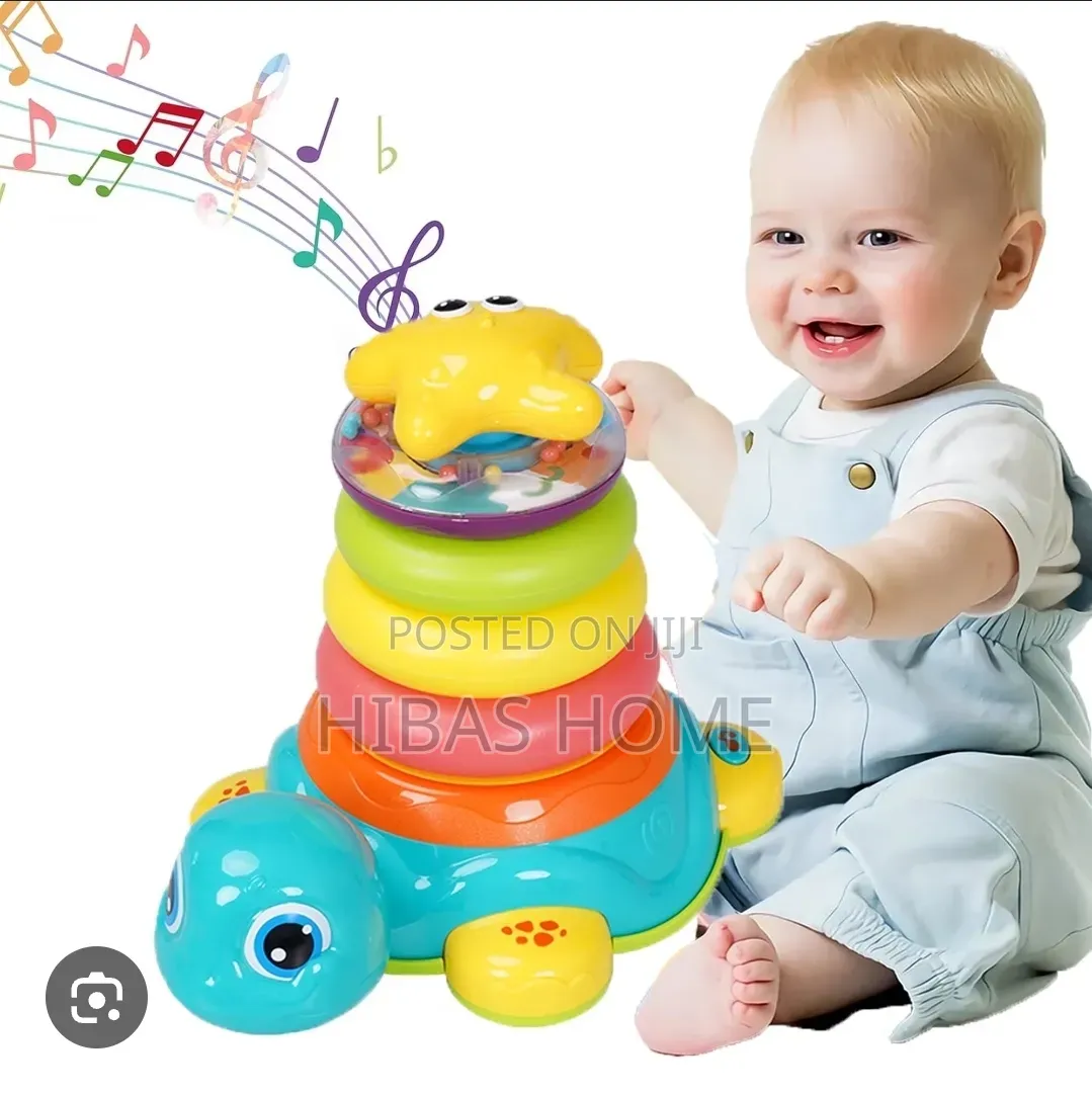 2in1 Bump Go Crawling Stackable Turtle Light Sound 6-12months
