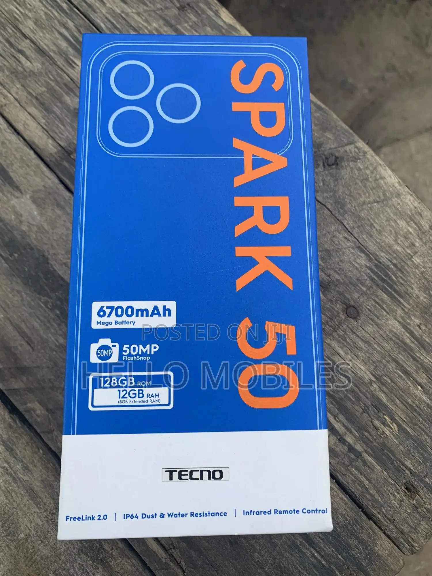 New Tecno Spark 50 128 GB Gray