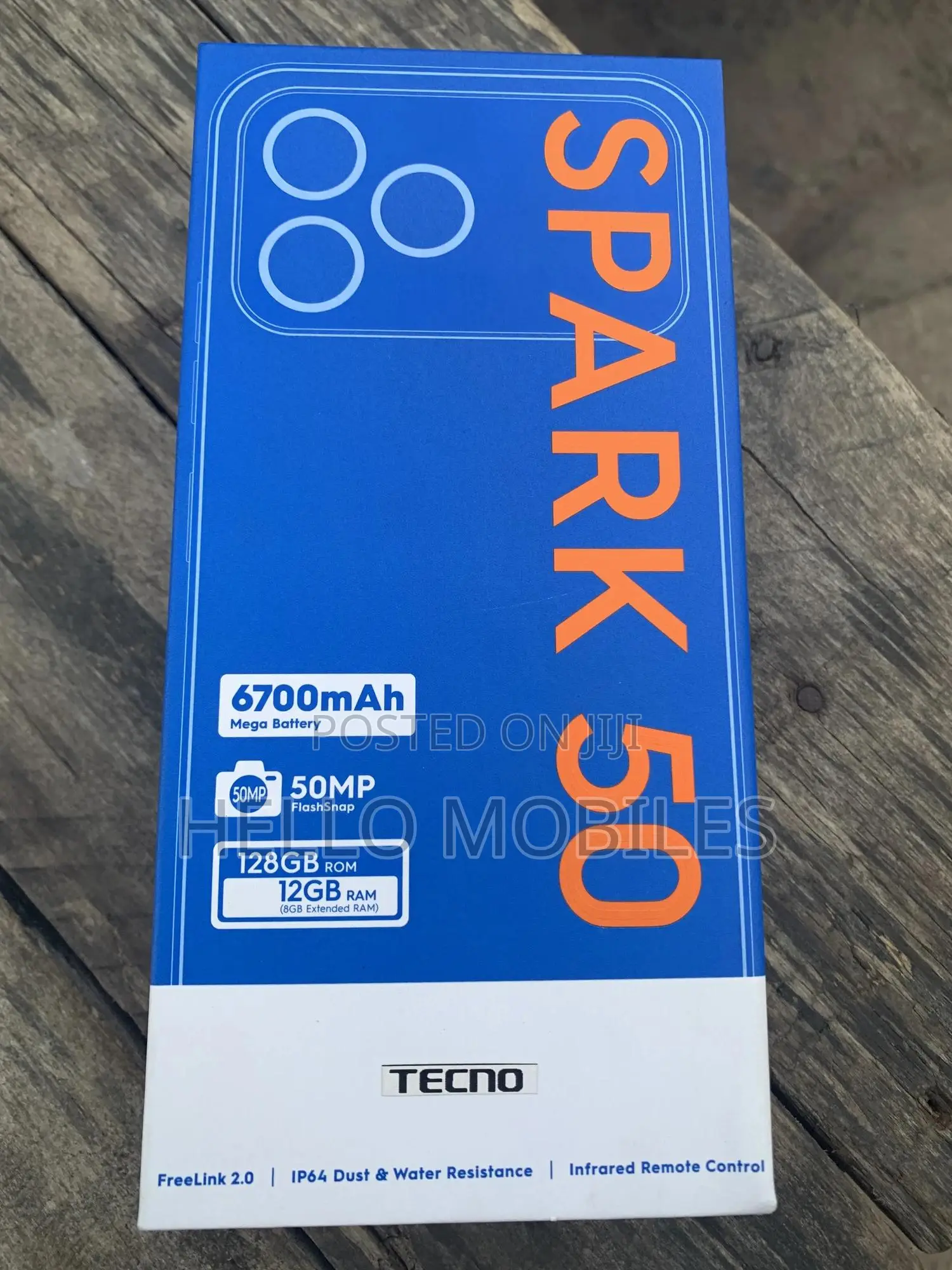 New Tecno Spark 50 128 GB Gray