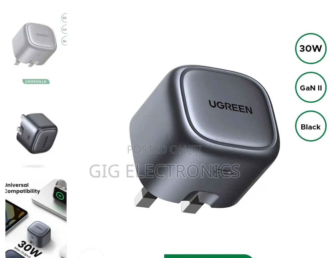 Ugreen 30W UK Pin Type-C GaN Fast Charger