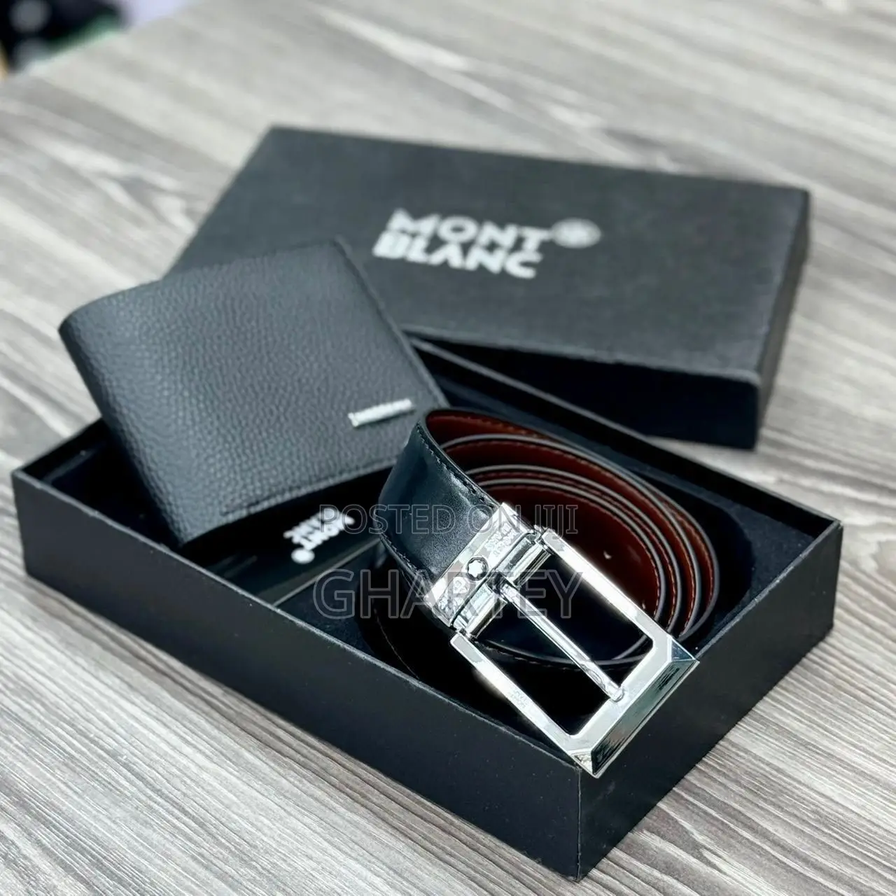 Luxury Men’s Belt Wallet Gift Set - Designer Belts Wallets