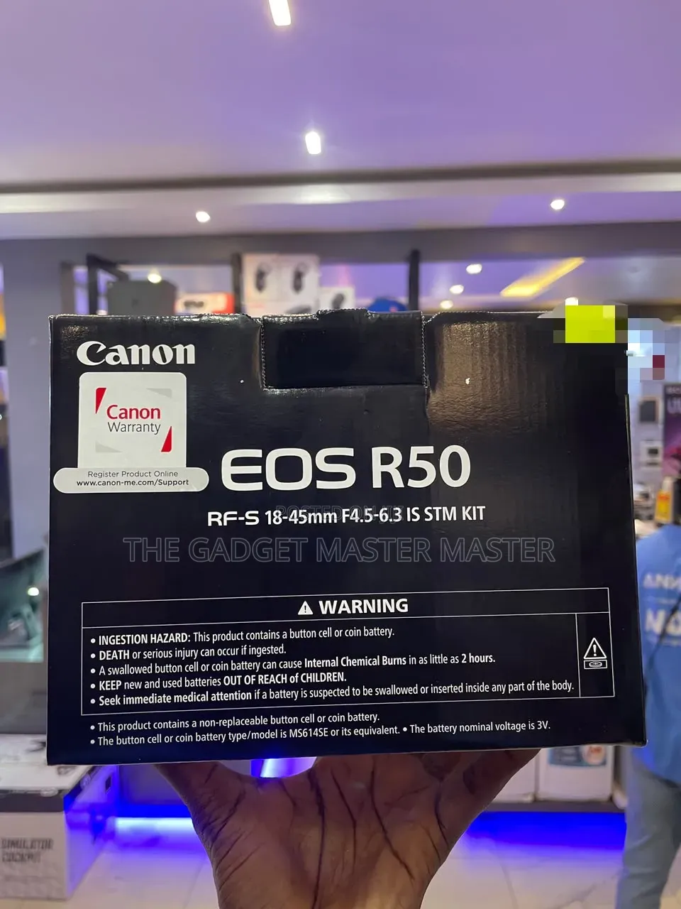Canon Eos R50 Mirrorless Camera With 18-45mm Lens
