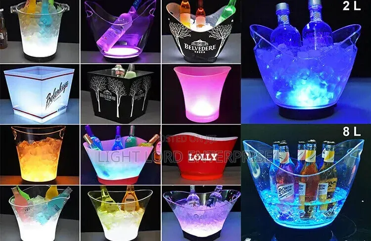 Party Ice Bucket With Light Champagne