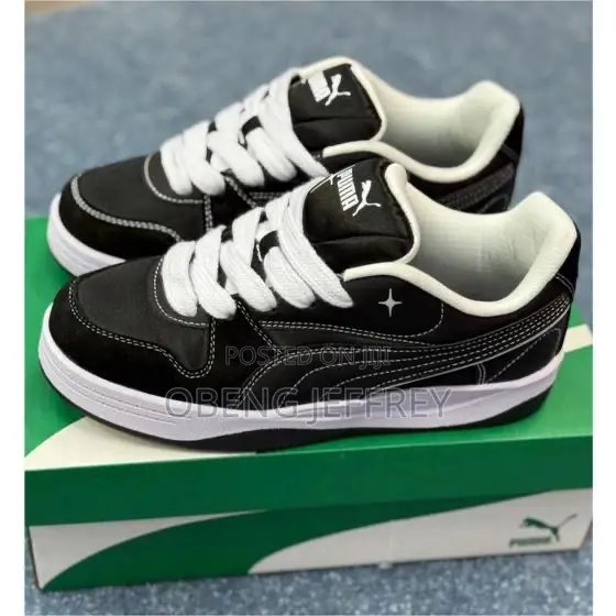 Original Puma Park Black Upper/Distintive White