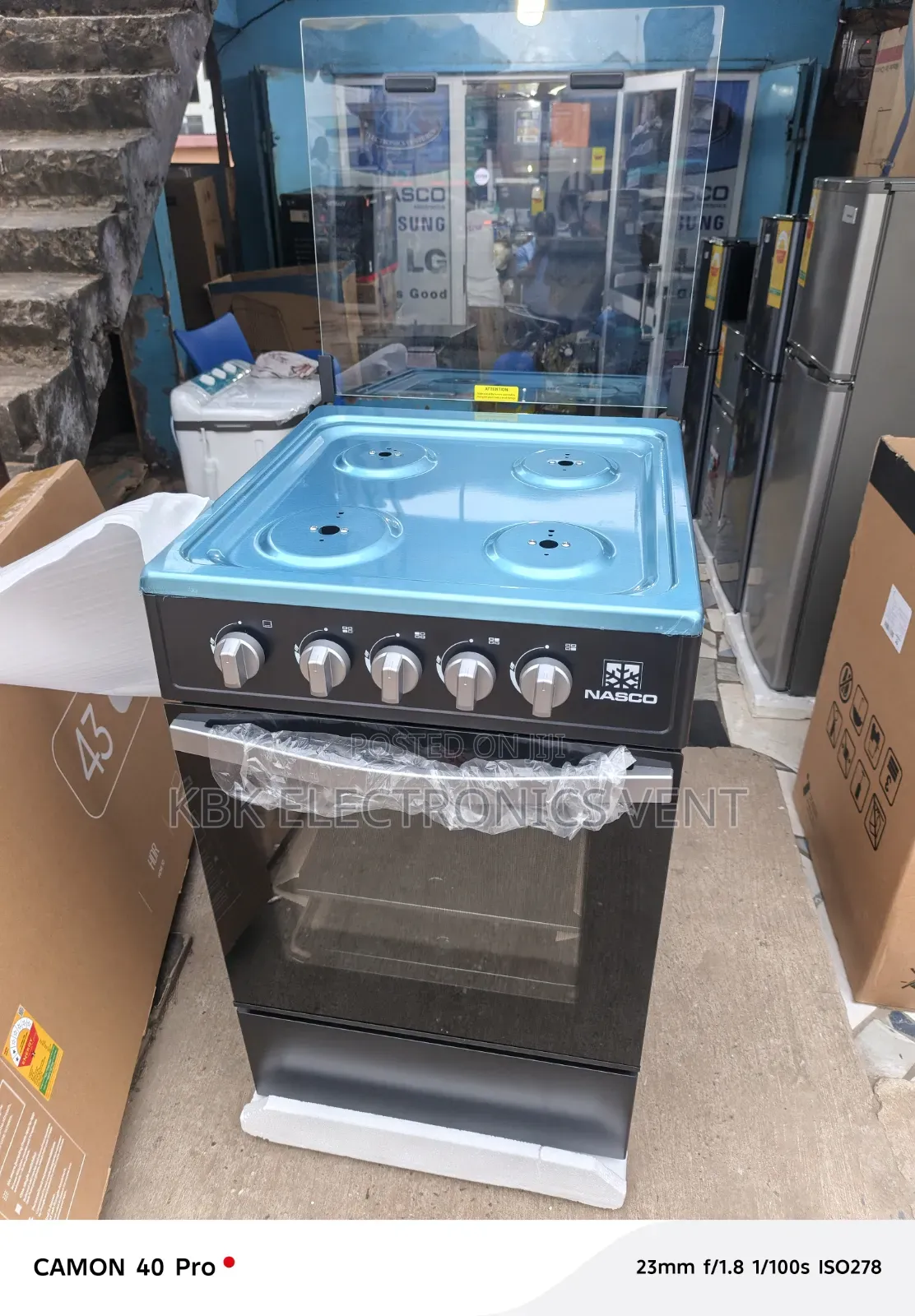 Nasco 50*50 4Burner Gas Cooker Oven
