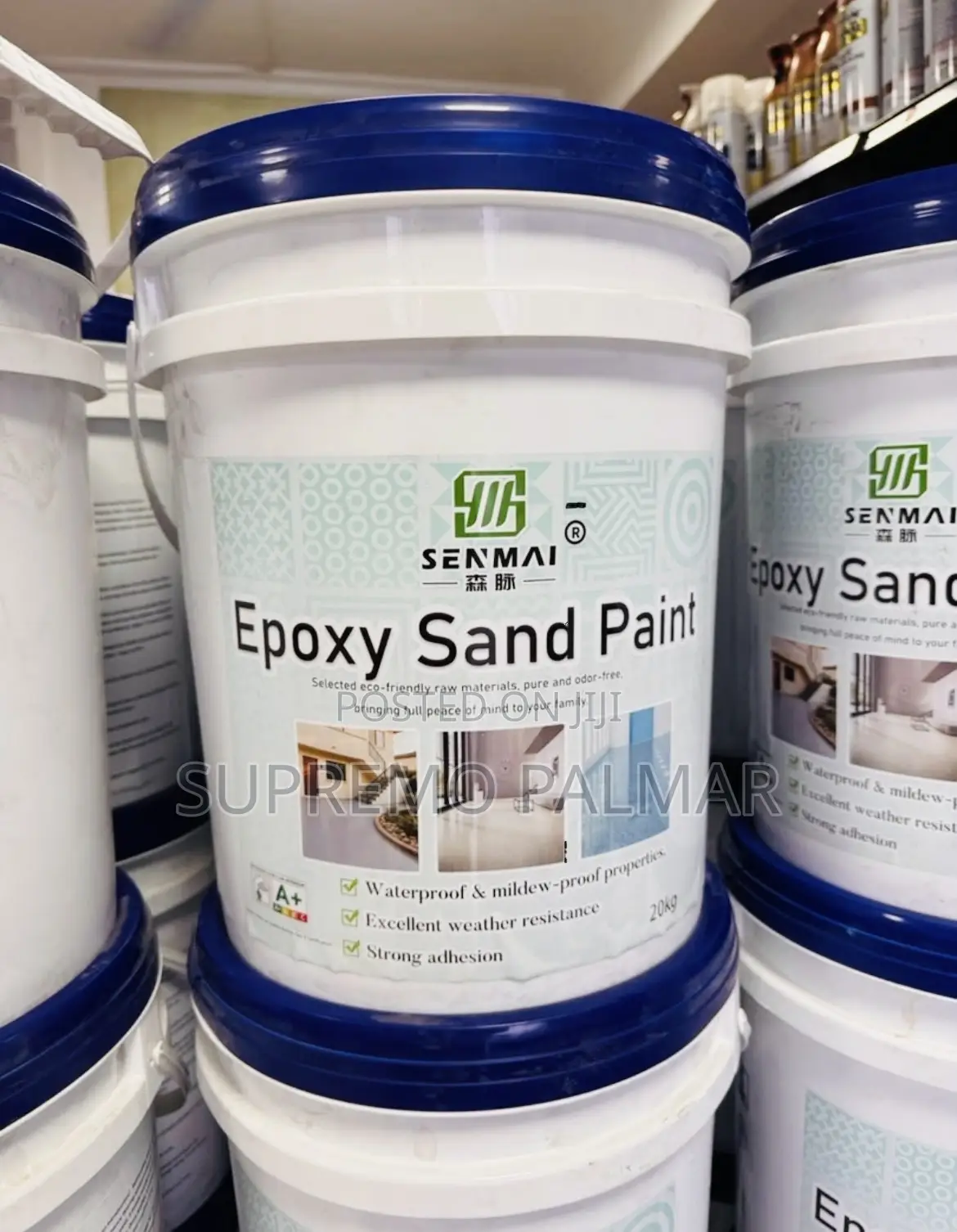 Senmai Epoxy Sand Paint 20kg – Stone Texture Waterproof Floor Coating