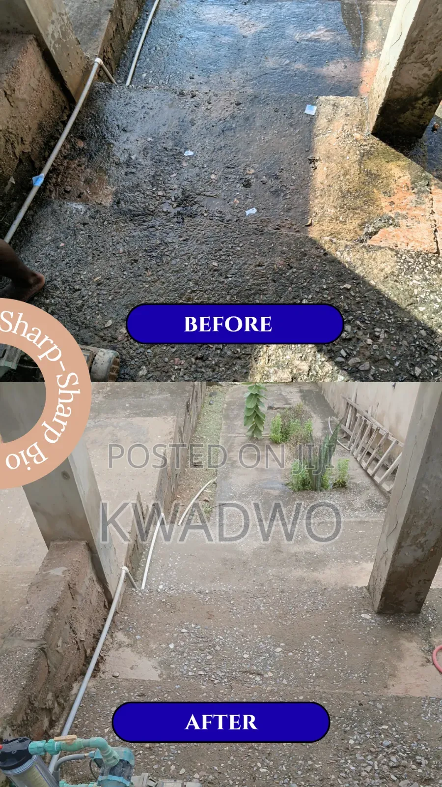 Pavement Cleaner for Green and Dark Stains on Pavement, Sidewalks.