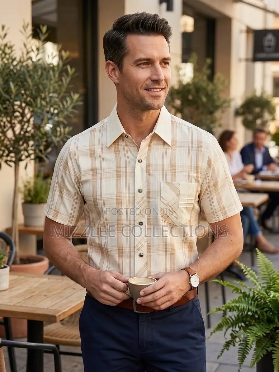 Quality Linen Short Sleeves Shirt for Men L-2xl
