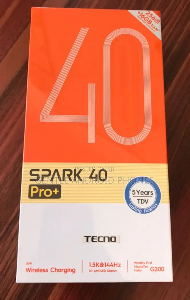 New Tecno Spark 40 Pro+ 256 GB Gold