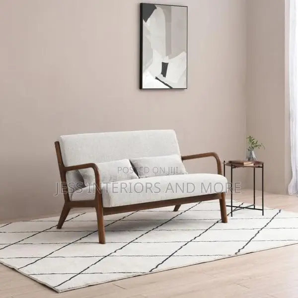 Sofa ( 2 Seater ) Wooden Arms