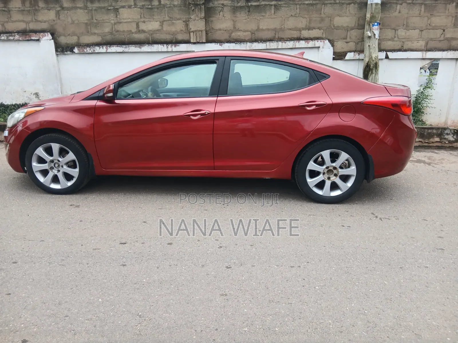 Hyundai Elantra Limited 2012 Red