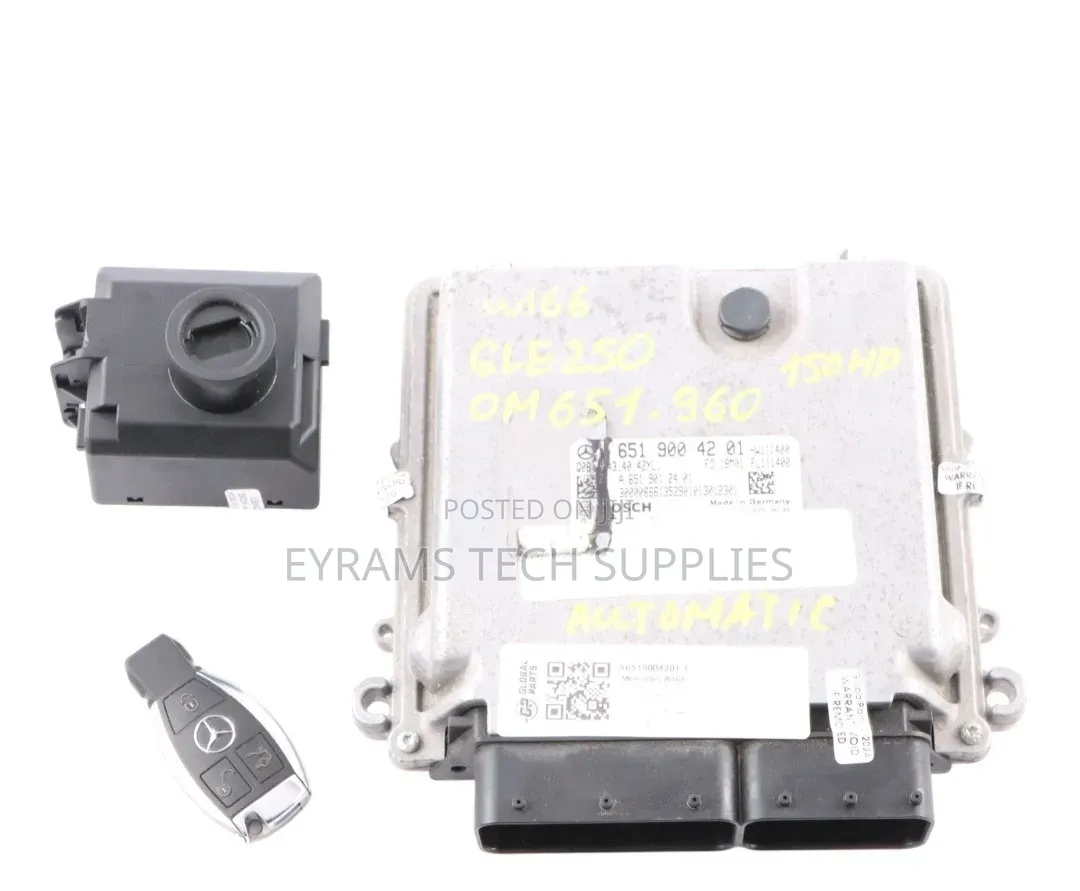 Mercedes GLE250 W166 OM651.960 204HP Engine ECU Kit Ignition + Key